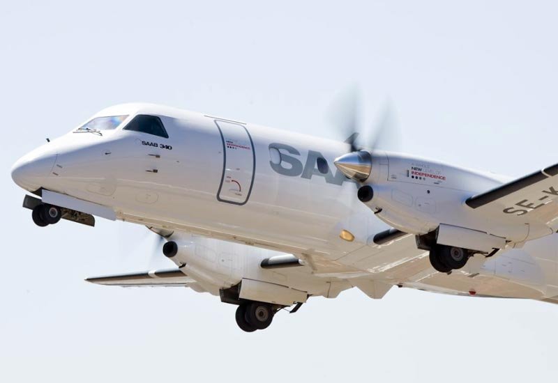 Saab Model 340 Aircraft Sweden 2 A4 Photo Print