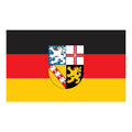 Saarland Flag N241 A4 Photo Print