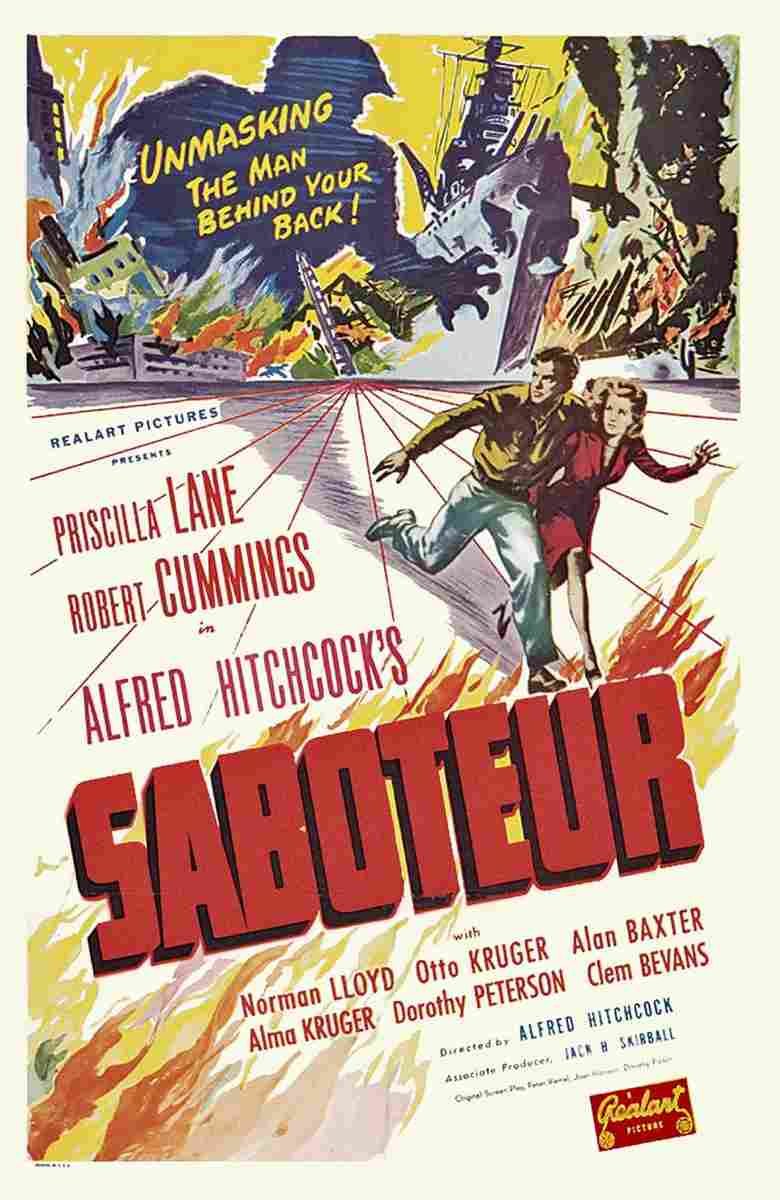 Saboteur 01  film star poster A4 Photo Print