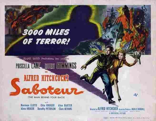 Saboteur 02  film star poster A4 Photo Print