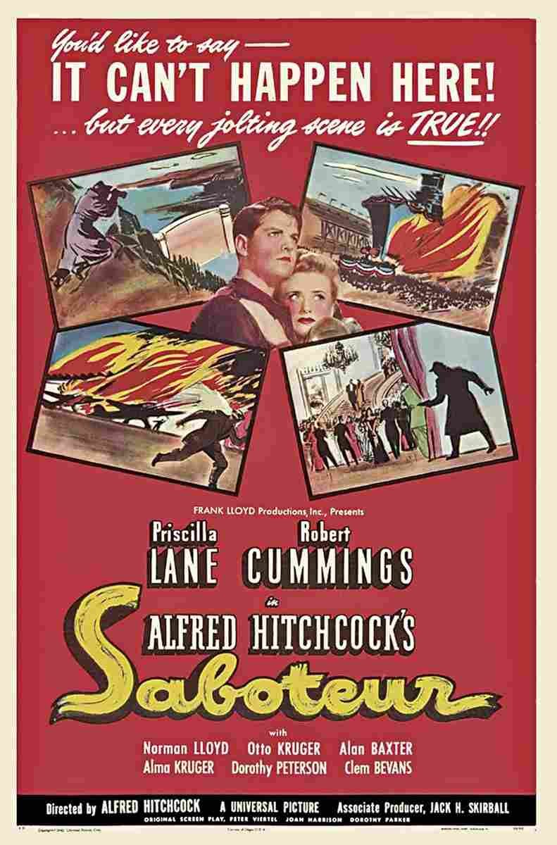 Saboteur 03  film star poster A4 Photo Print