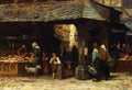 Sadee Philip Lodewijk Jacob frederik A Market Scene In Frankfurt A4 Photo Print