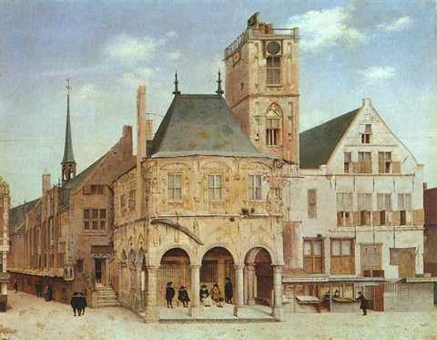 Saenredam Pieter Jansz The Old Town Hall In Amsterdam A4 Photo Print