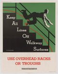 Safety Poster Thorndike American World War II Advert Poster