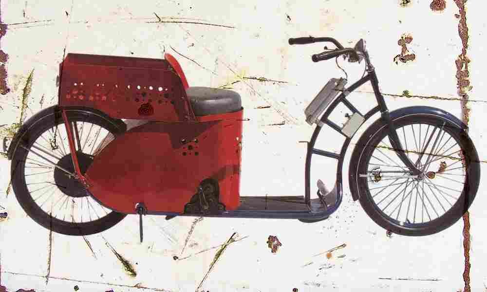 Safti Cycle 1945 Aged Vintage A4 Photo Print