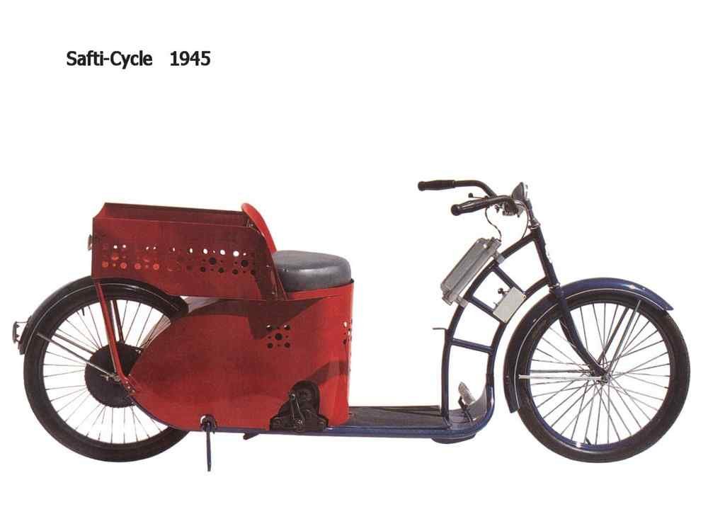 Safti Cycle 1945 motorbike A4 Photo Print