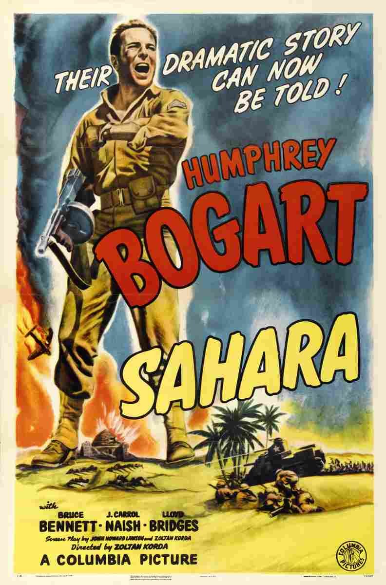 Sahara 1943 01  film star poster A4 Photo Print
