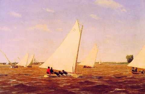 Sailboats Racing On The Deleware A4 Photo Print