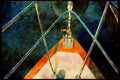 Sailboats Sail Sailing 007010 Bow Of Boat From Overhead A4 Limited Edition Watercolour Print
