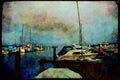Sailboats Sail Sailing 007066 Rainbow In Marina A4 Limited Edition Watercolour Print