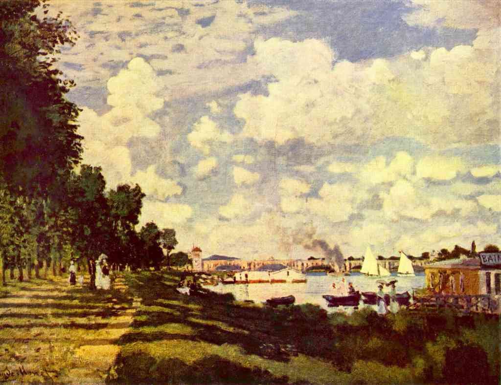 Sailing At Argenteuil Monet A4 Photo Print