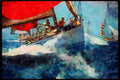 Sailing Boats 172006 Spinaker Reaching At The Rolex Cup Regatta, St. Thomas, USVI A4 Limited Edition Watercolour Print