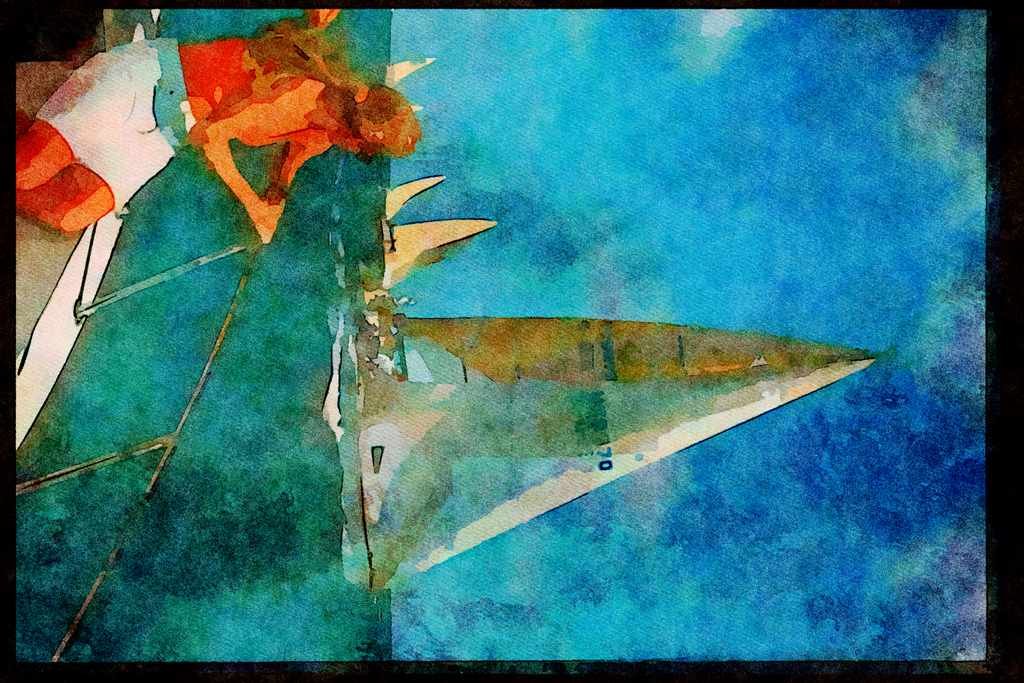 Sailing Boats 172018 Race Watching At The Sorc, 1990 A4 Limited Edition Watercolour Print