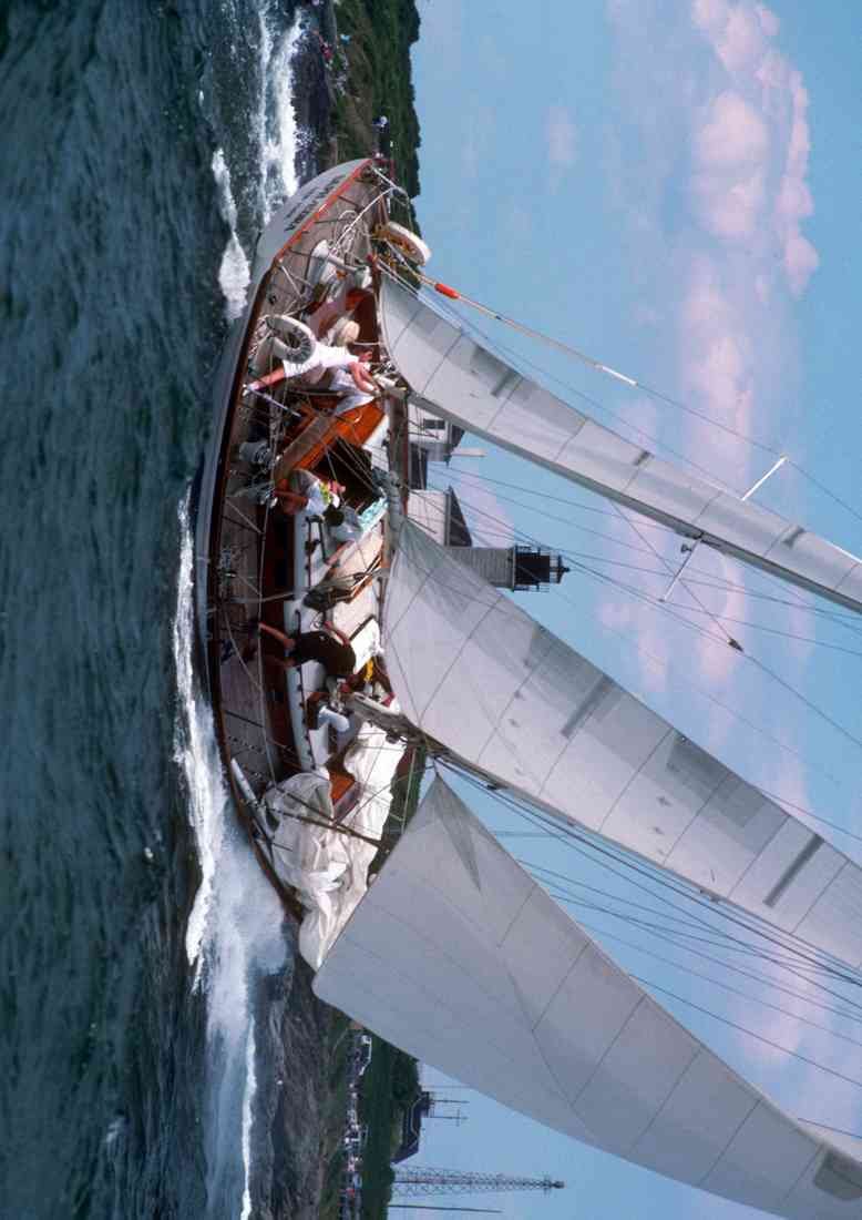 Sailing Boats 172044 Classic Yacht Race Off Newport Rhode Island A4 Photo Print