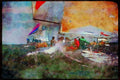 Sailing Boats 172065 Reaching In 35 Knots Off Newport, Rhode Island A4 Limited Edition Watercolour Print