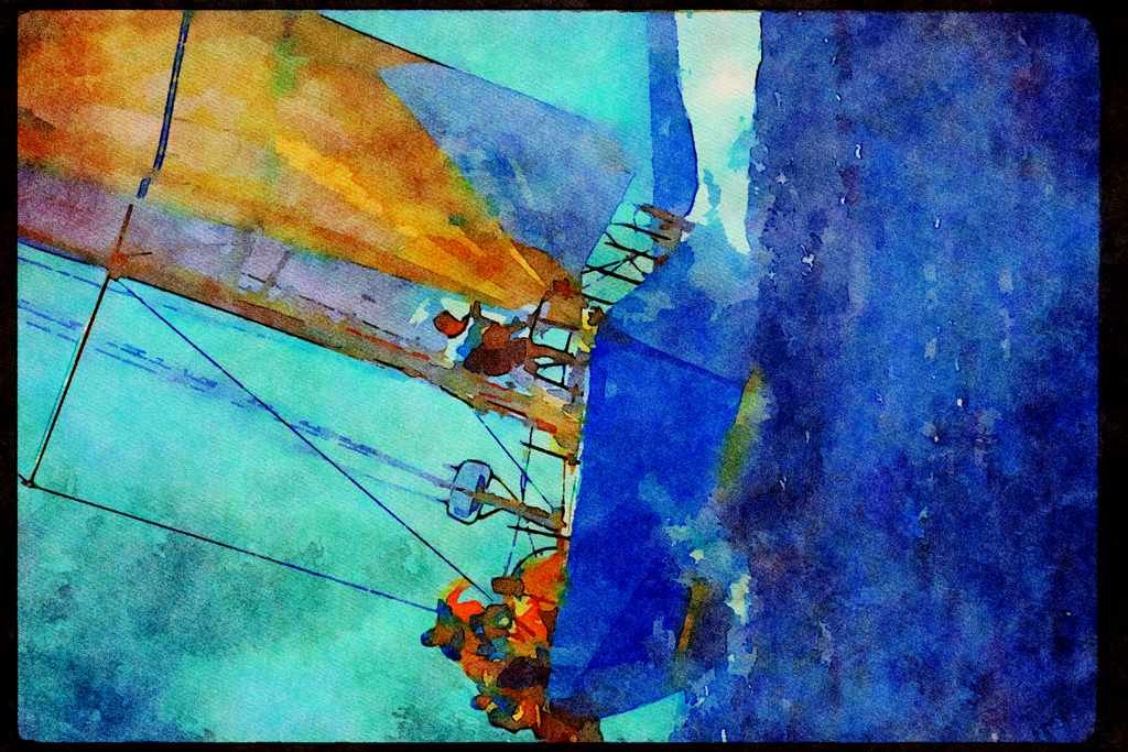 Sailing Boats 172099 Whitbread 60 Yamaha A4 Limited Edition Watercolour Print