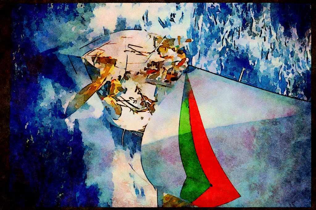 Sailing Sail 338023 Sailing The Winds Of Paradise A4 Limited Edition Watercolour Print