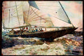 Sailing Sail 338024 Restored J Class Yacht A4 Limited Edition Watercolour Print