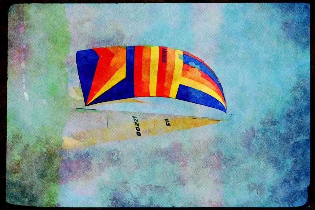 Sailing Sail 338025 Swallowing Seas A4 Limited Edition Watercolour Print
