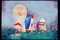 Sailing Sail 338035 Racing In Key West A4 Limited Edition Watercolour Print