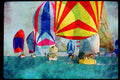 Sailing Sail 338037 Preparation For Take Down A4 Limited Edition Watercolour Print