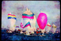 Sailing Sail 338046 Think Pink A4 Limited Edition Watercolour Print