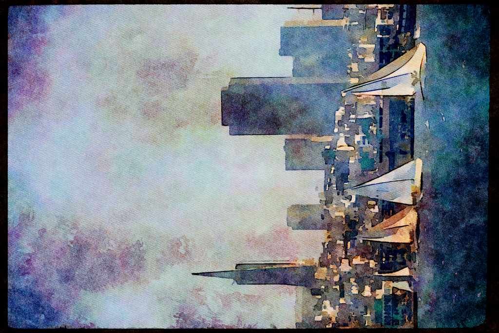 Sailing Sail 338051 San Francisco Sailing A4 Limited Edition Watercolour Print
