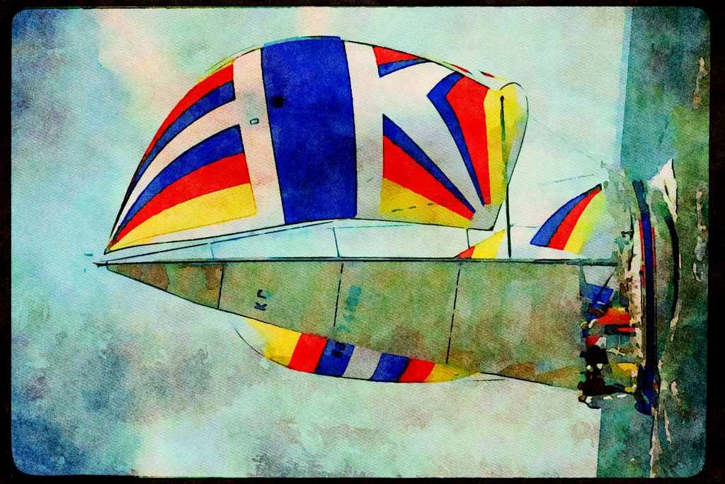 Sailing Sail 338052 Breezing Along A4 Limited Edition Watercolour Print