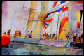 Sailing Sail 338072 Perfect Timing A4 Limited Edition Watercolour Print