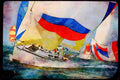 Sailing Sail 338074 Prepare To Drop The Chute A4 Limited Edition Watercolour Print