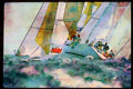 Sailing Sail 338075 Upwind Tactics A4 Limited Edition Watercolour Print