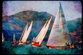 Sailing Sail 338080 Upwind Advantage A4 Limited Edition Watercolour Print