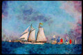 Sailing Sail 338081 Contemporary And Classic A4 Limited Edition Watercolour Print