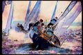 Sailing Sail 338083 Trim For Speed A4 Limited Edition Watercolour Print