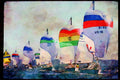 Sailing Sail 338091 Follow The Leader A4 Limited Edition Watercolour Print