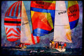 Sailing Sail 338092 Creeping Up From Behind A4 Limited Edition Watercolour Print