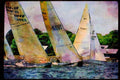 Sailing Sail 338098 Upwind Strategy A4 Limited Edition Watercolour Print