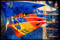 Sailing Sail Sailboarding 339007 Heavy Traffic, Mission Bay, CA A4 Limited Edition Watercolour Print
