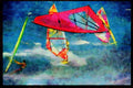 Sailing Sail Sailboarding 339018 Aerial 360, Maui A4 Limited Edition Watercolour Print