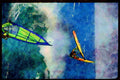 Sailing Sail Sailboarding 339025 Air Time, Hawaiian Wave Sailing A4 Limited Edition Watercolour Print