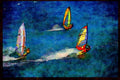 Sailing Sail Sailboarding 339030 Racing For The Horizon, Hawaii A4 Limited Edition Watercolour Print