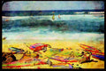 Sailing Sail Sailboarding 339034 Crowded Lineup, Hawaii A4 Limited Edition Watercolour Print