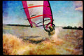 Sailing Sail Sailboarding 339040 Jumping On The Mississippi River A4 Limited Edition Watercolour Print