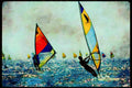 Sailing Sail Sailboarding 339059 Freeport, Bahamas A4 Limited Edition Watercolour Print