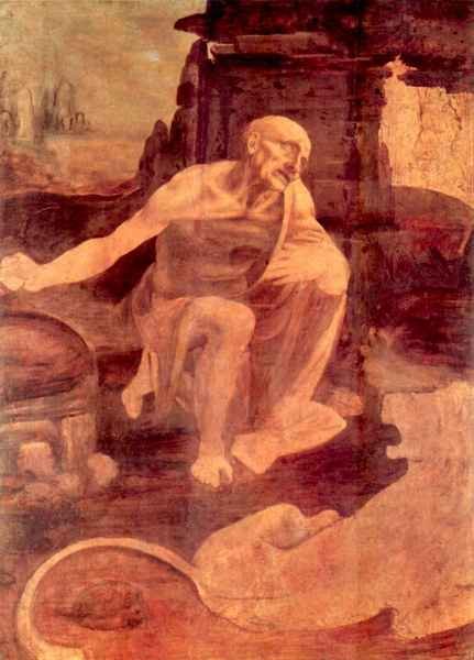 Saint Hieronymus by Da Vinci A4 Photo Print