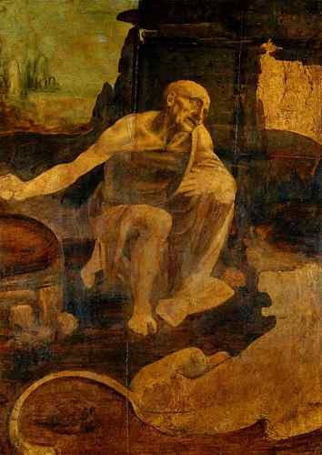 Saint Jerome EUR Leonardo da Vinci  A4 Photo Print