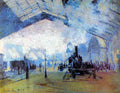 Saint Lazare Station In Paris Monet A4 Photo Print