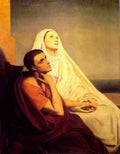 Saint Monique And Saint Augustin A4 Photo Print