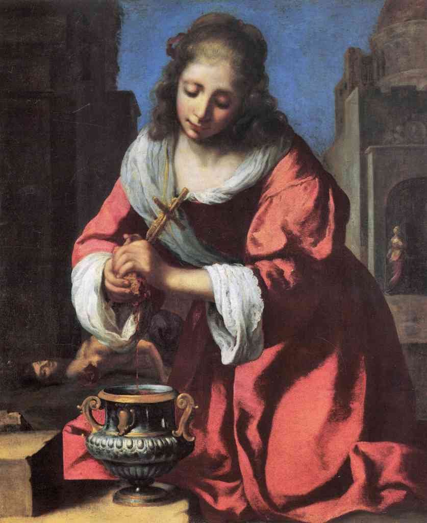 Saint Praxedis Vermeer A4 Photo Print