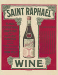 Saint Raphael Wine Vintage Retro Advert Poster